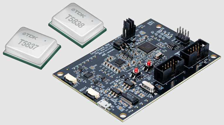 TDK SmartSound™ T5838/T5837 MEMS Microphones and SmartSound One Development Platform now available